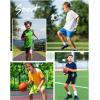 imageRoadbox Boys Compression Shorts with Pockets Youth Performance Athletic Underwear Base Layer for Kids Football RunningBlackwhite