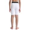 imageRoadbox Boys Compression Shorts with Pockets Youth Performance Athletic Underwear Base Layer for Kids Football RunningWhite