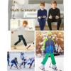 imageRoadbox Boys Compression Thermal Shirt  12 Pack Youth Long Sleeve Fleece Base Layer Undershirts Football BaseballBlack