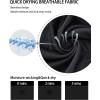 imageRoadbox Boys One Leg Compression Leggings 34 Basketball TightsYouth Single Leg Sports Baselayer Pants with PocketsWhiteblack