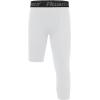 imageRoadbox Boys One Leg Compression Leggings 34 Basketball TightsYouth Single Leg Sports Baselayer Pants with PocketsWhitewhite