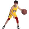 imageRoadbox Boys One Leg Compression Pants 2Pack 34 Athletic Basketball Leggings Youth Sports Baselayer TightsBlack  Tomato Red