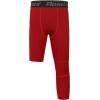 imageRoadbox Boys One Leg Compression Pants 2Pack 34 Athletic Basketball Leggings Youth Sports Baselayer TightsBlack  Tomato Red