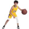 imageRoadbox Boys One Leg Compression Pants 2Pack 34 Athletic Basketball Leggings Youth Sports Baselayer TightsWhitewhite