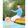 imageRoadbox Boys Rash Guard Hooded Shirt Kids UPF 50 Long Sleeve Hoodie Youth UV Sun Protection Fishing Beach ShirtsLight Blue