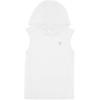 imageRoadbox Boys Tank Tops Athletic Hoodie Shirts Sleeveless Quick Dry Sport Workout Active TShirt for Kids YouthWhite