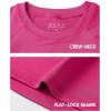 imageRoadbox Boys Youth Compression Shirt  Short Sleeve Undershirt for Kids Quick Dry Athletic Baseball TShirt Base Layer1packrose Red