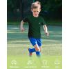imageRoadbox Boys Youth Compression Shirt  Short Sleeve Undershirt for Kids Quick Dry Athletic Baseball TShirt Base Layer2packblackdark Green