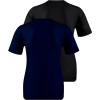 imageRoadbox Boys Youth Compression Shirt  Short Sleeve Undershirt for Kids Quick Dry Athletic Baseball TShirt Base Layer2packblacknavy Blue