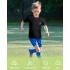 imageRoadbox Boys Youth Compression Shirt  Short Sleeve Undershirt for Kids Quick Dry Athletic Baseball TShirt Base Layer2packblackred