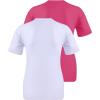 imageRoadbox Boys Youth Compression Shirt  Short Sleeve Undershirt for Kids Quick Dry Athletic Baseball TShirt Base Layer2packwhiterose Red