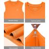 imageRoadbox Boys Youth Sleeveless Compression Shirt Quick Dry Kids Undershirt Athletic Soft Tank Tops Sport Shirts BasketballFluorescent Orange