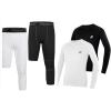 imageRoadbox Basketball Sports SetBoys One Leg Compression Pants and Boys Youth Compression Shirts SizeXS