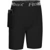 imageRoadbox Boys Compression Shorts with Pockets Youth Performance Athletic Underwear Base Layer for Kids Football RunningBlack