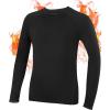 imageRoadbox Boys Compression Thermal Shirt  12 Pack Youth Long Sleeve Fleece Base Layer Undershirts Football BaseballBlack