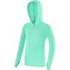 imageRoadbox Boys Rash Guard Hooded Shirt Kids UPF 50 Long Sleeve Hoodie Youth UV Sun Protection Fishing Beach ShirtsLight Green