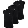 imageRoadbox Boys Youth Sleeveless Compression Shirt Quick Dry Kids Undershirt Athletic Soft Tank Tops Sport Shirts BasketballBlackblackblack