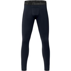 imageRoadbox Boys Compression Pants Youth Quick Dry Spandex Tights Leggings for Running Football BasketballMedium Gray