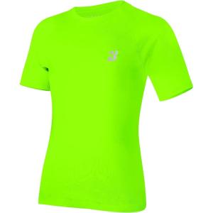 imageRoadbox Boys Youth Compression Shirt  Short Sleeve Undershirt for Kids Quick Dry Athletic Baseball TShirt Base Layer1packfluorescent Green