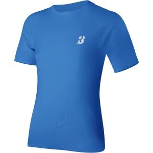 imageRoadbox Boys Youth Compression Shirt  Short Sleeve Undershirt for Kids Quick Dry Athletic Baseball TShirt Base Layer1packroyal Blue