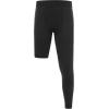 imageBoys Compression One Leg 34 Tights Youth Single Leggings for Basketball Running Kids Athletic Pants Capri with PocketsBlackwhiter