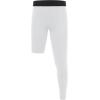 imageBoys Compression One Leg 34 Tights Youth Single Leggings for Basketball Running Kids Athletic Pants Capri with PocketsWhite