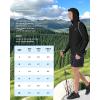 imageMens UPF 50 Sun Shirt Lightweight Moisture Wicking Full Zip Fishing Hoodie Hiking Jacket with Pockets and ThumbholesBlack