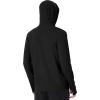 imageMens UPF 50 Sun Shirt Lightweight Moisture Wicking Full Zip Fishing Hoodie Hiking Jacket with Pockets and ThumbholesBlack