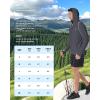 imageMens UPF 50 Sun Shirt Lightweight Moisture Wicking Full Zip Fishing Hoodie Hiking Jacket with Pockets and ThumbholesDark Gray