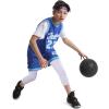 imageRoadbox 34 Boys Compression Pants  Youth Kids Running Leggings Sports Tights for Football Basketball Baseball34 Black  White