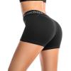 imageRoadbox 3quot Womens Volleyball Spandex Shorts with PocketNonPocket 23 Pack Compression Shorts for Workout Running Gym YogaBlackblackblack