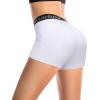 imageRoadbox 3quot Womens Volleyball Spandex Shorts with PocketNonPocket 23 Pack Compression Shorts for Workout Running Gym YogaBlackwhitenavy