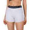 imageRoadbox 3quot Womens Volleyball Spandex Shorts with PocketNonPocket 23 Pack Compression Shorts for Workout Running Gym YogaBlackwhitenavy