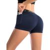 imageRoadbox 3quot Womens Volleyball Spandex Shorts with PocketNonPocket 23 Pack Compression Shorts for Workout Running Gym YogaPocketsblackgreyblue