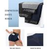 imageRoadbox 3quot Womens Volleyball Spandex Shorts with PocketNonPocket 23 Pack Compression Shorts for Workout Running Gym YogaPocketsblackgreyblue