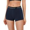 imageRoadbox 3quot Womens Volleyball Spandex Shorts with PocketNonPocket 23 Pack Compression Shorts for Workout Running Gym YogaPocketsblackgreyblue