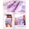 imageRoadbox 4quot Womens Spandex Compression Shorts 3 Pack Volleyball Shorts Athletic Biker Shorts for Workout Running Gym Yoga4blackgraypineapple Banana
