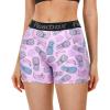 imageRoadbox 4quot Womens Spandex Compression Shorts 3 Pack Volleyball Shorts Athletic Biker Shorts for Workout Running Gym Yoga4blackgraypineapple Banana