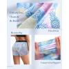 imageRoadbox 4quot Womens Spandex Compression Shorts 3 Pack Volleyball Shorts Athletic Biker Shorts for Workout Running Gym Yoga4blackwhitepineapple Leaves