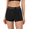 imageRoadbox 4quot Womens Spandex Compression Shorts 3 Pack Volleyball Shorts Athletic Biker Shorts for Workout Running Gym Yoga4pockets Blacklight Greynavy