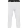 imageRoadbox Boys Compression LeggingsYouth Athletic Pants Capris TightsKids Sports Base Layer Basketball RunningWhitewhite