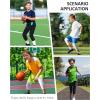 imageRoadbox Boys Compression LeggingsYouth Athletic Pants Capris TightsKids Sports Base Layer Basketball RunningWhitewhite