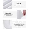 imageRoadbox Boys Compression LeggingsYouth Athletic Pants Capris TightsKids Sports Base Layer Basketball RunningWhitewhite