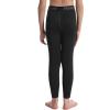 imageRoadbox Boys Compression Pants Youth Athletic Sports Legging with Pocket Base Layer Tights for Kids Running FootballBlackwhite