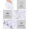 imageRoadbox Boys Compression Pants Youth Athletic Sports Legging with Pocket Base Layer Tights for Kids Running FootballWhite