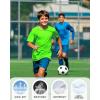imageRoadbox Boys Compression Shirt Youth Short Sleeve Undershirts for Basketball Baseball Soccer Quick Dry Athletic Base LayerFluorescent Green