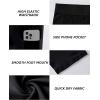 imageRoadbox Boys Compression Shorts Youth Boys Performance Athletic Spandex Underwear Kids Sports Shorts with PocketsBlack