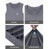 imageRoadbox Boys Compression Tank Tops Kids Athletic Sleeveless Shirts Youth Quick Dry Undershirts for Football BasketballDark Gray