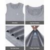 imageRoadbox Boys Compression Tank Tops Kids Athletic Sleeveless Shirts Youth Quick Dry Undershirts for Football BasketballLight Gray