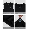 imageRoadbox Boys Compression Tank Tops Youth Sleeveless Shirts Kids Athletic Quick Dry Undershirt Football Basketball T ShirtBblack